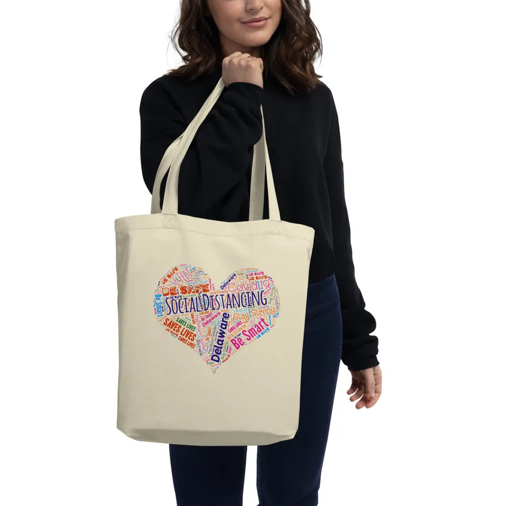 Delaware - Social Distancing Tote Bag - Eco Friendly