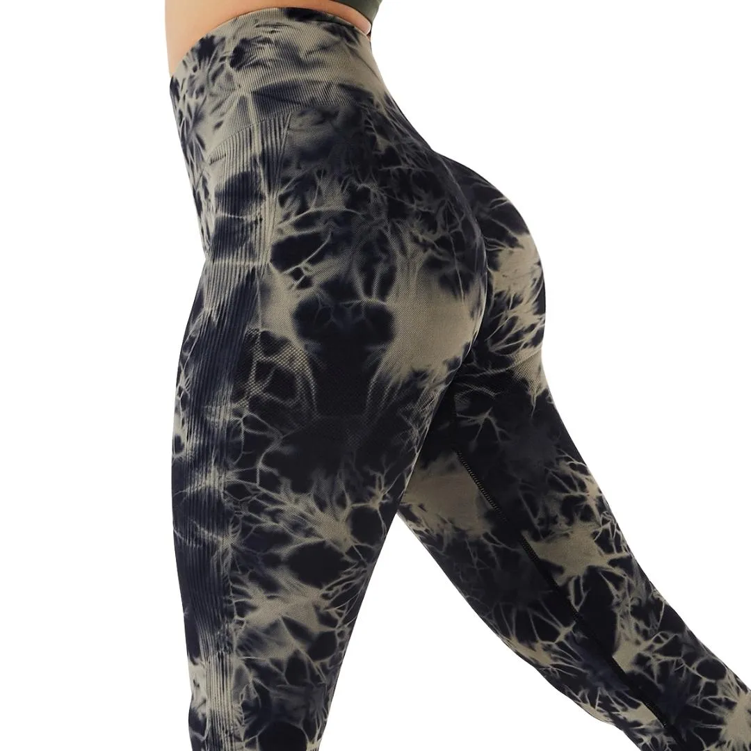 Eden Tie Dye Scrunch Leggings