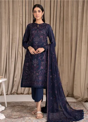 Eid Edition by Zarif Embroidered Lawn 3 Piece Unstitched Suit ZF23L ZEL-03 DEEP GLORY