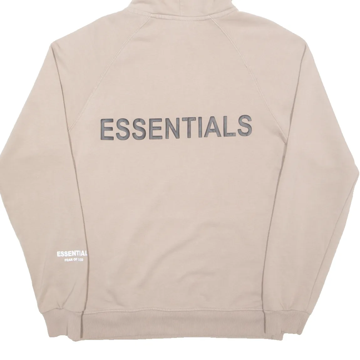 ESSENTIALS Mens Beige Hoodie L