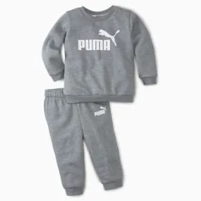 Essentials Minicats Crew Neck Jogger Suit - Infants 0-4 years | Medium Gray Heather | PUMA Shoes | PUMA 