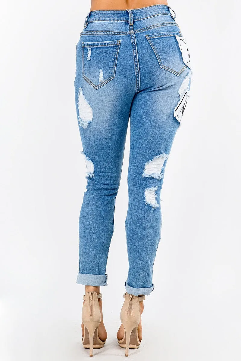 Fashion Tour Patch Skinny Jeans