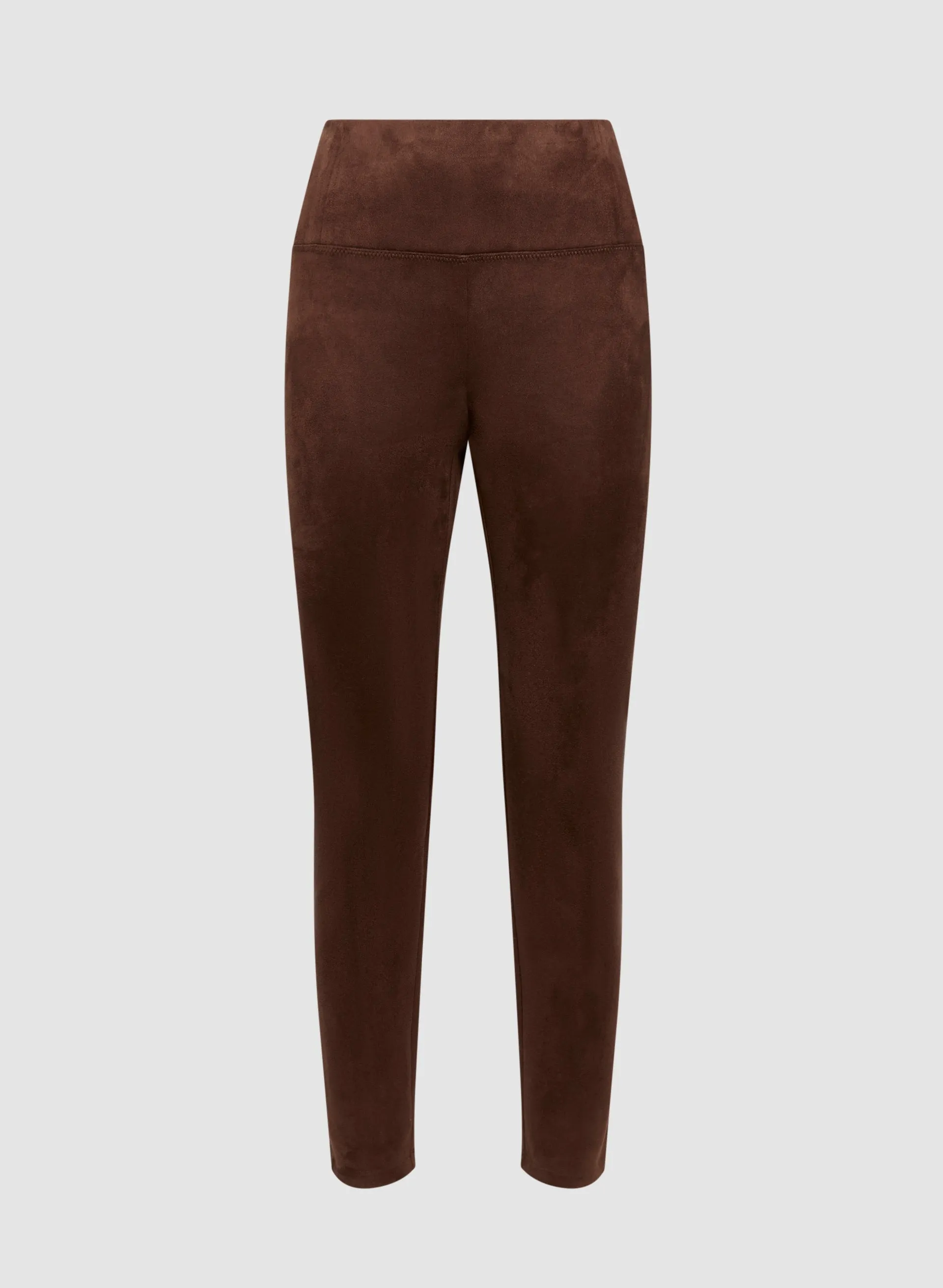 Faux Suede Pull-On Leggings