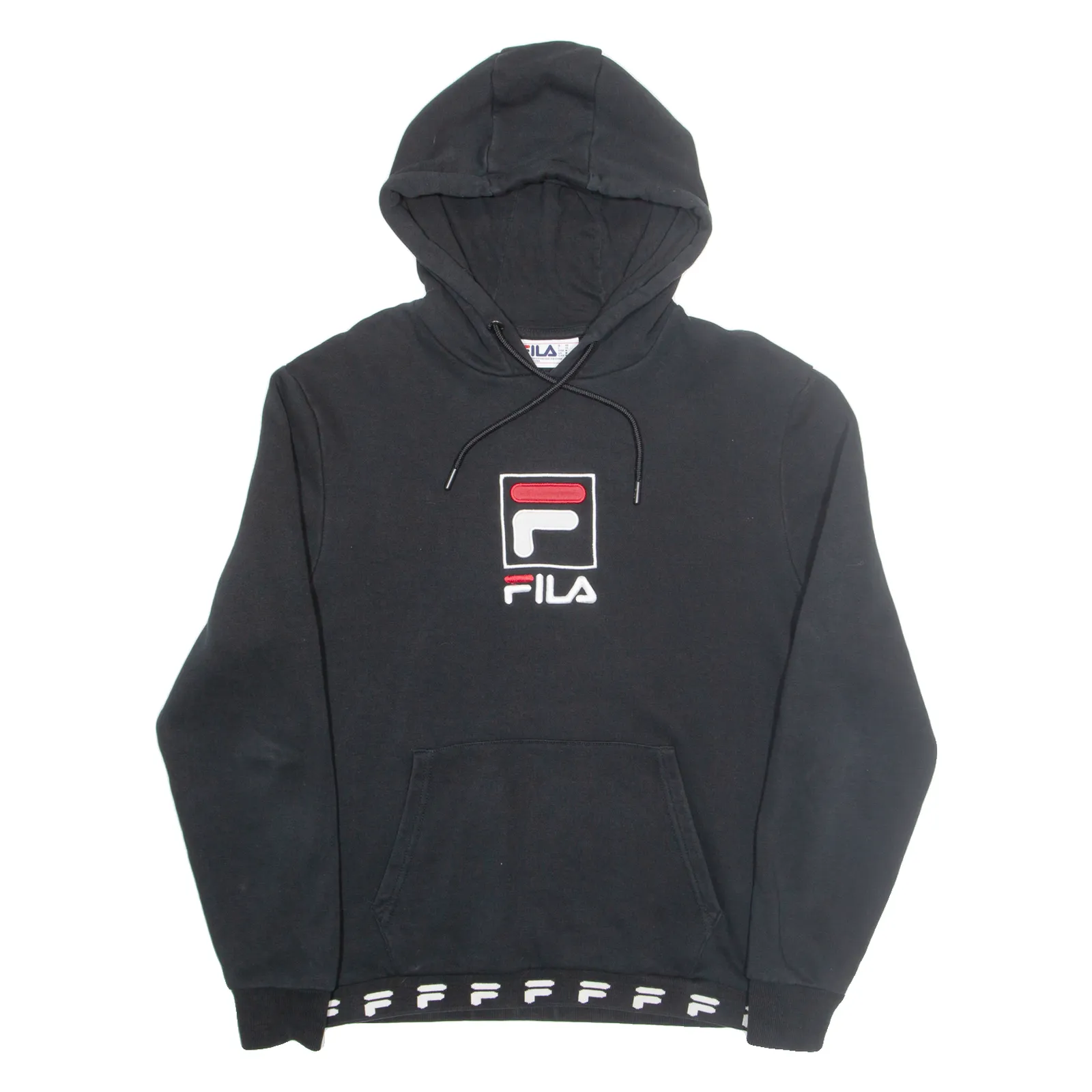 FILA Mens Black Hoodie M