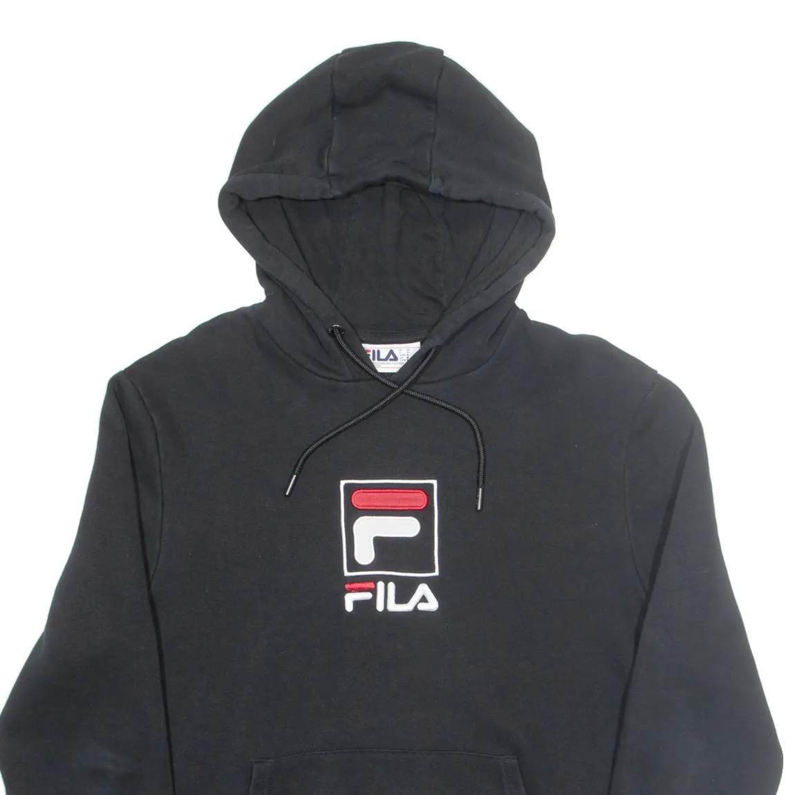 FILA Mens Black Hoodie M