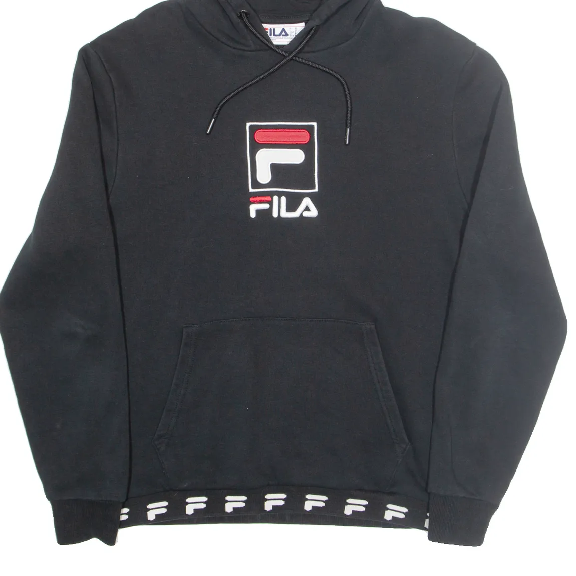 FILA Mens Black Hoodie M