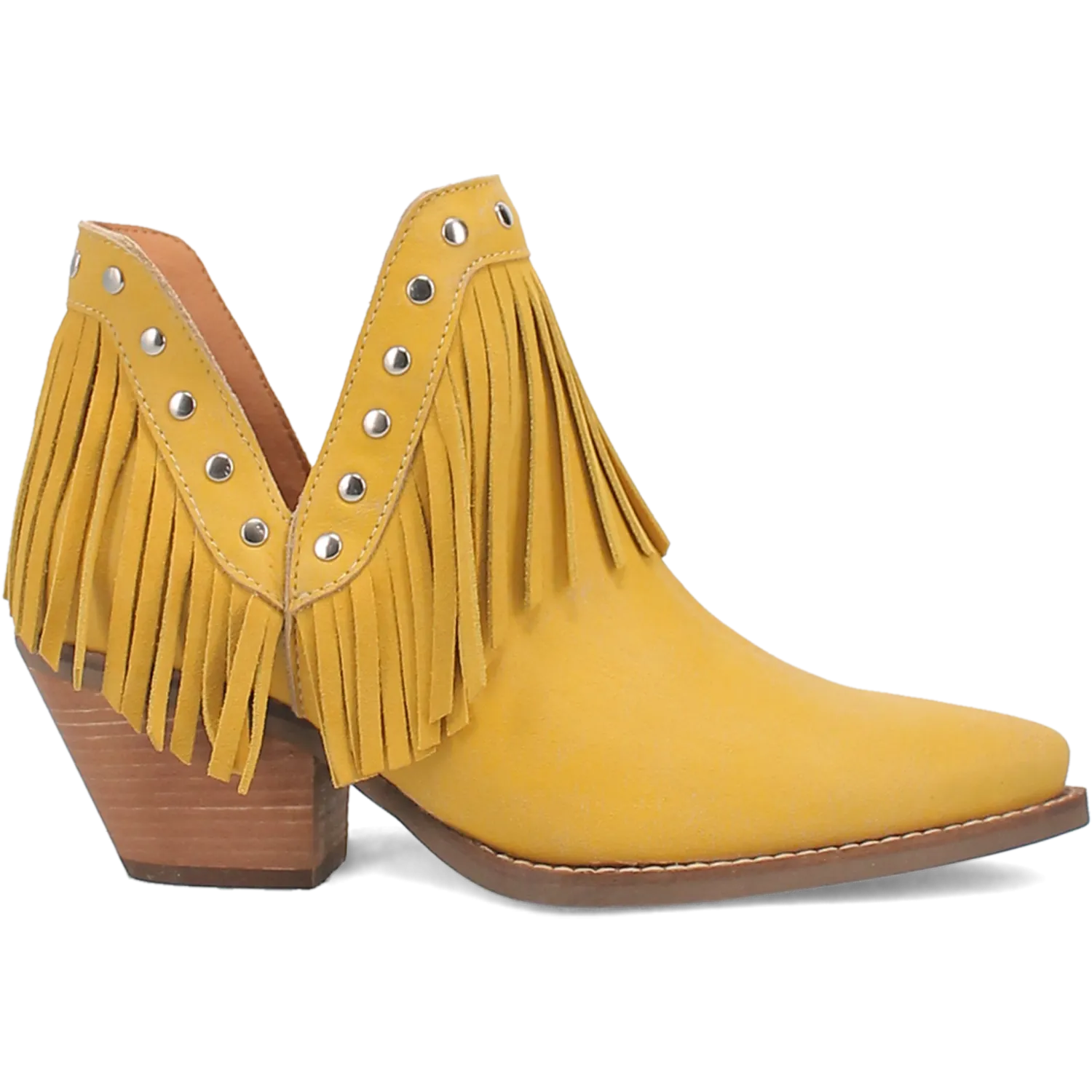 Fine N' Dandy Yellow Leather Bootie (DS)