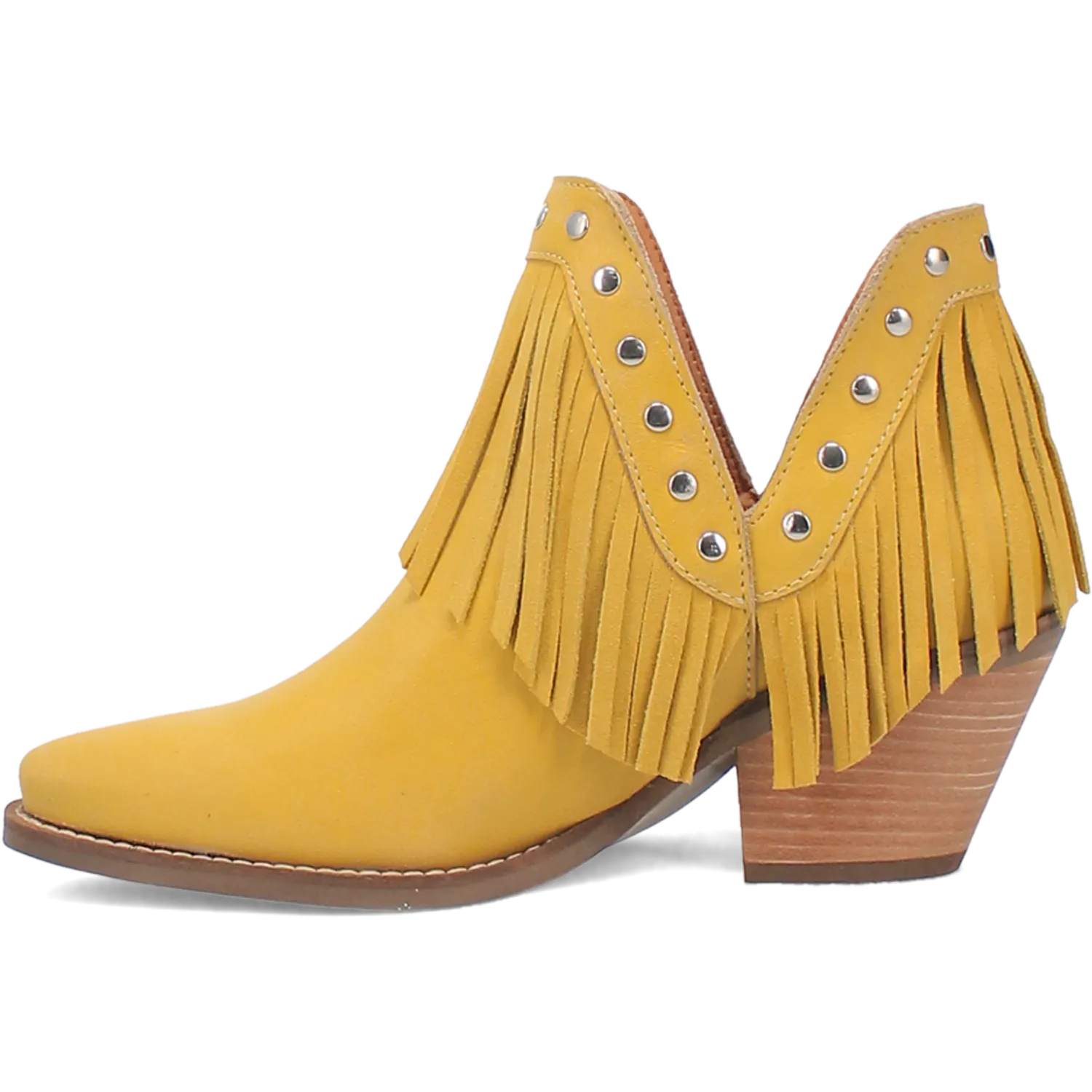 Fine N' Dandy Yellow Leather Bootie (DS)