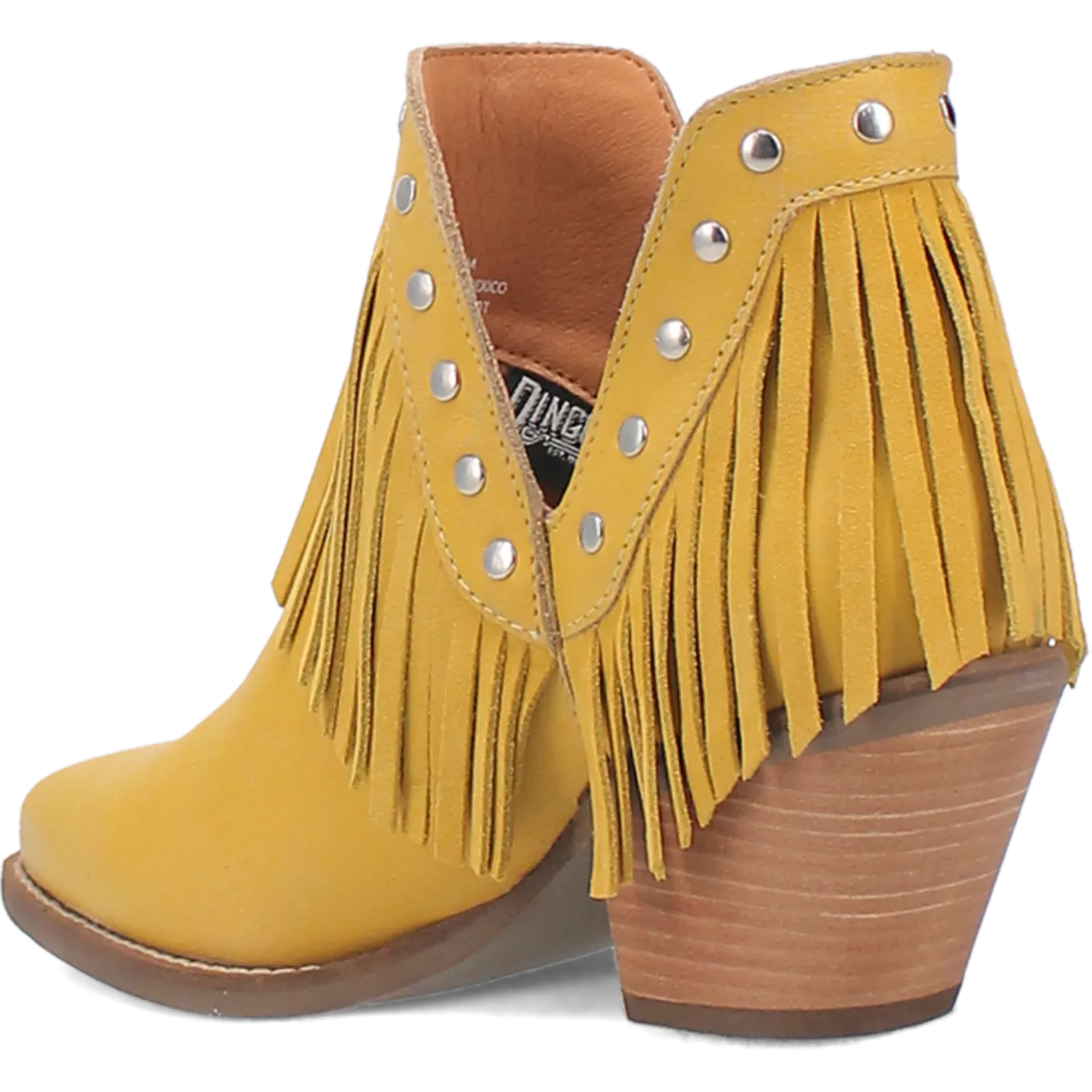 Fine N' Dandy Yellow Leather Bootie (DS)