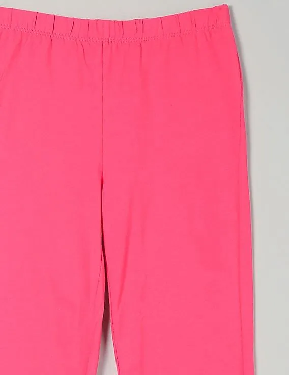 GAP Girls Pink Stretch Jersey Leggings