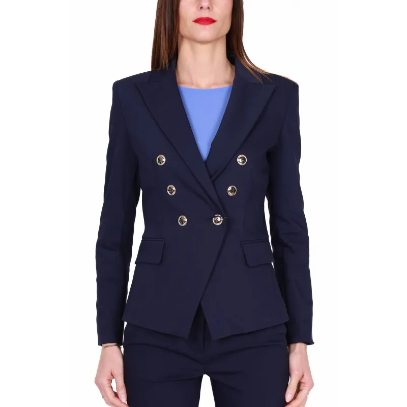 GIACCA BLAZER DOPPIOPETTO, BLU