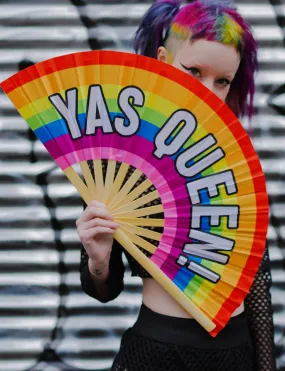 GIANT RAINBOW FAN - YAS QUEEN