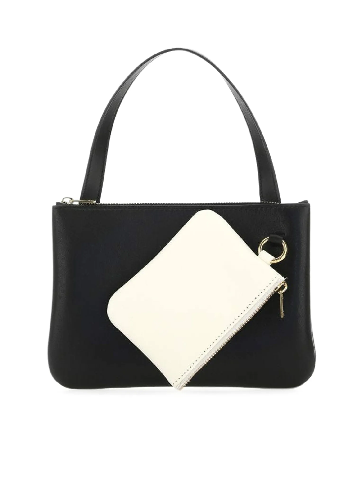 Handbag in black nappa