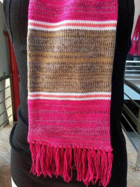 Handwoven Knitted wool neck scarf and cover