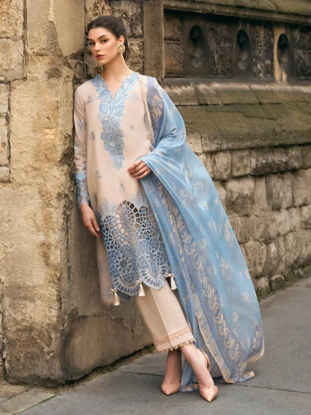 Hemline Odyssey by Mushq Embroidered Lawn Unstitched 3Pc Suit - Mystical Muse