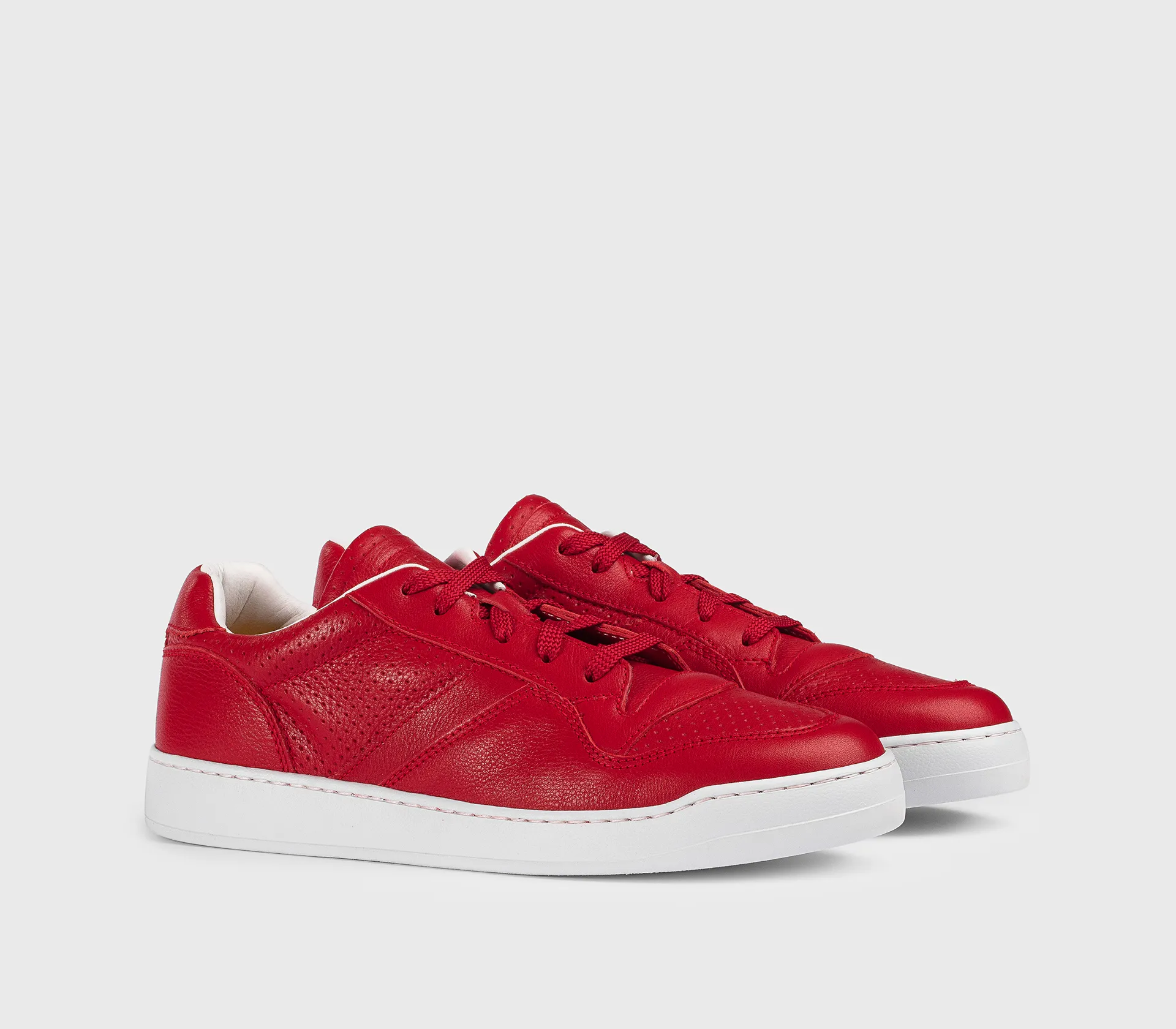 Hugh PARIS – Sneaker in red leather