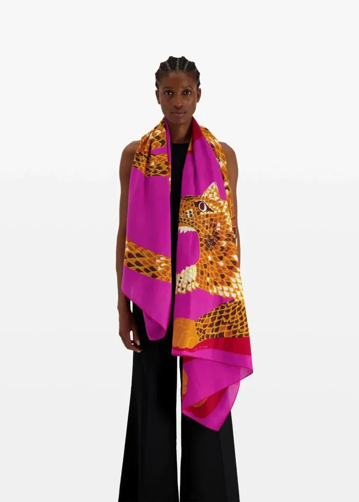 INOUI EDITIONS - NEOFELIS COTTON AND SILK SCARF