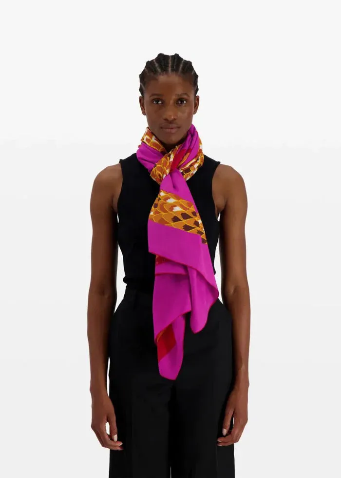 INOUI EDITIONS - NEOFELIS COTTON AND SILK SCARF