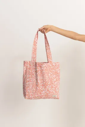 Islander Floral Tote Bag Coral