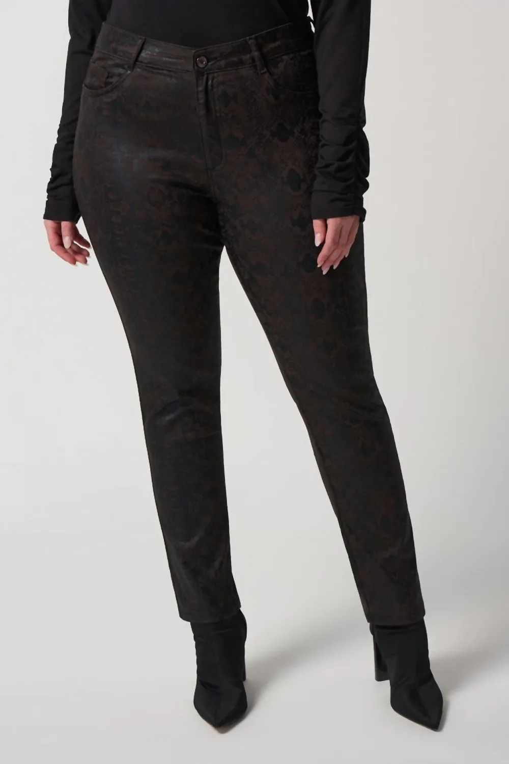 Joseph Ribkoff - Animal Print Slim-Fit Jeans