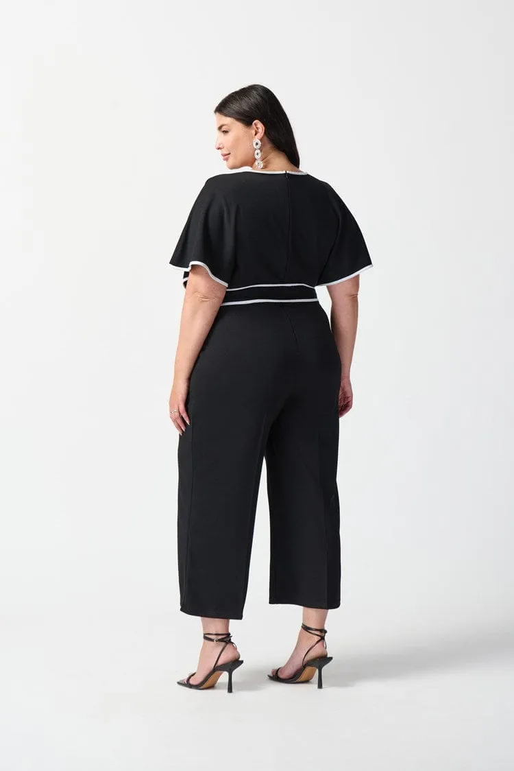 Joseph Ribkoff Scuba Crepe Belted Jumpsuit - 242082