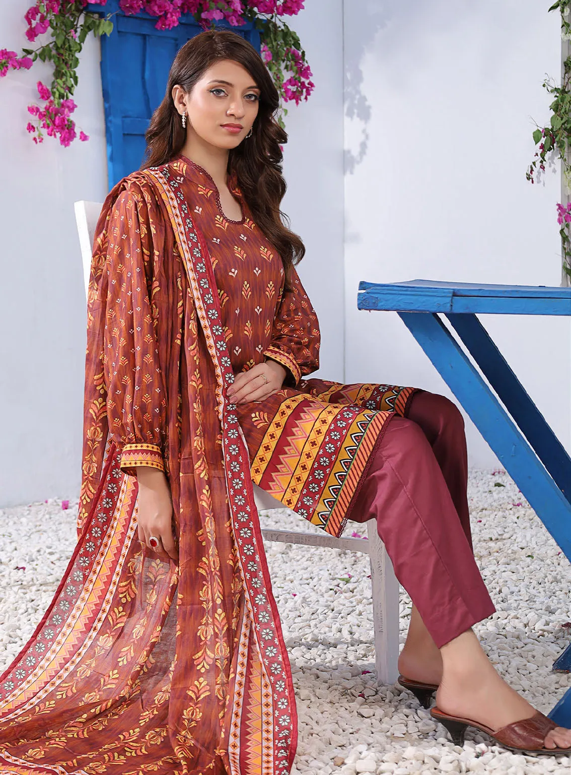 Keysha Summer Bloom Printed Lawn 3 Piece Unstitched Suit KS24SBPL-45