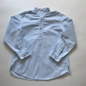 La Coqueta Pale Blue Cotton Collarless Shirt: 7 Years