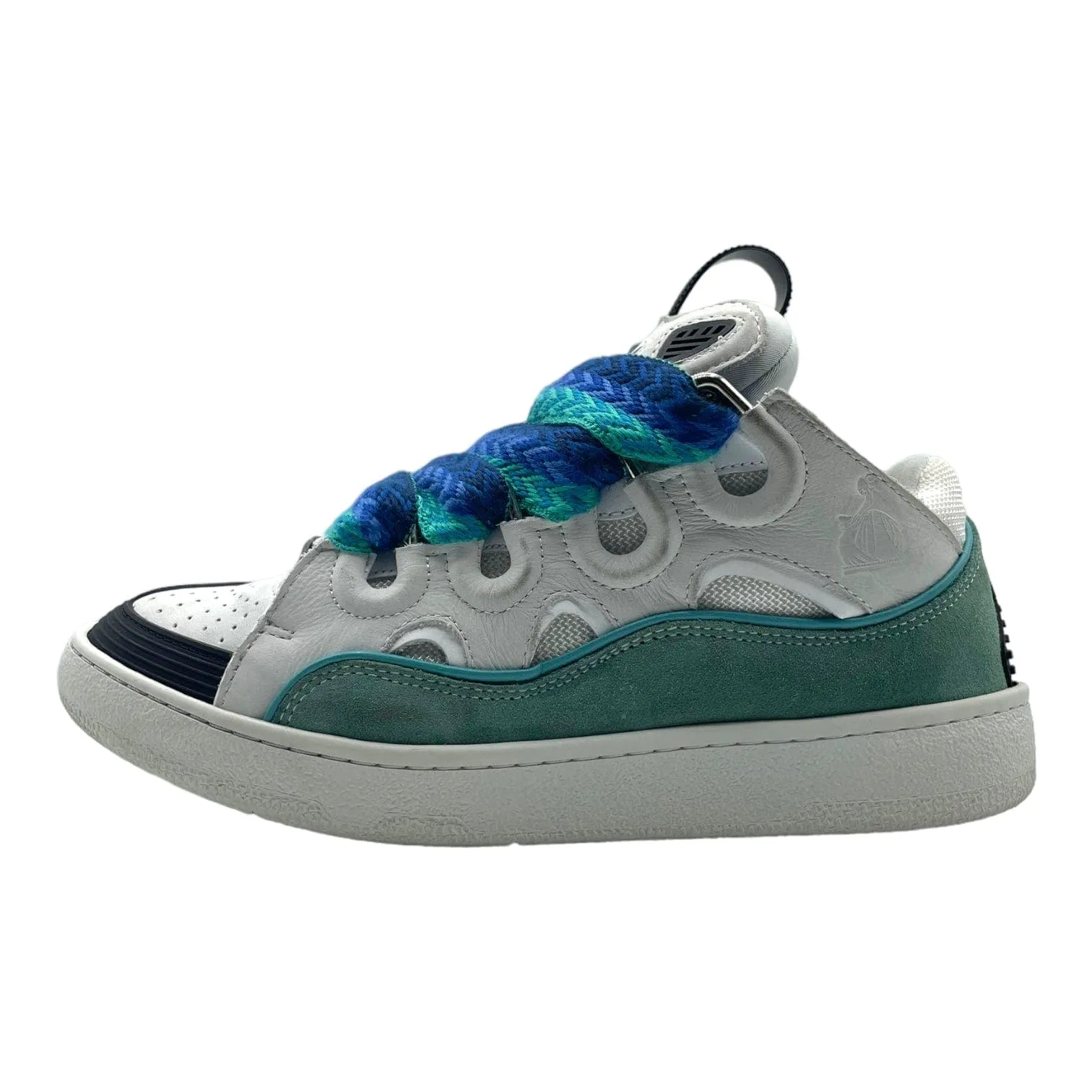 Lanvin Leather Curb Sneaker Aqua (W) Pre-Owned