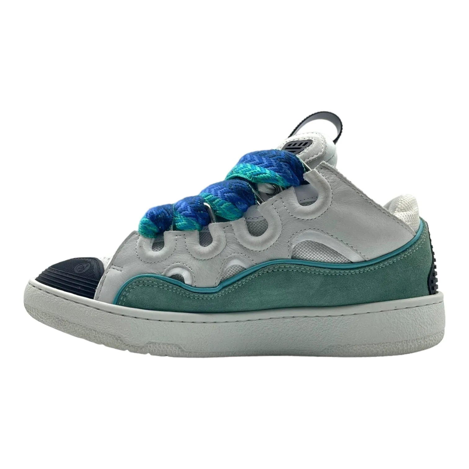 Lanvin Leather Curb Sneaker Aqua (W) Pre-Owned