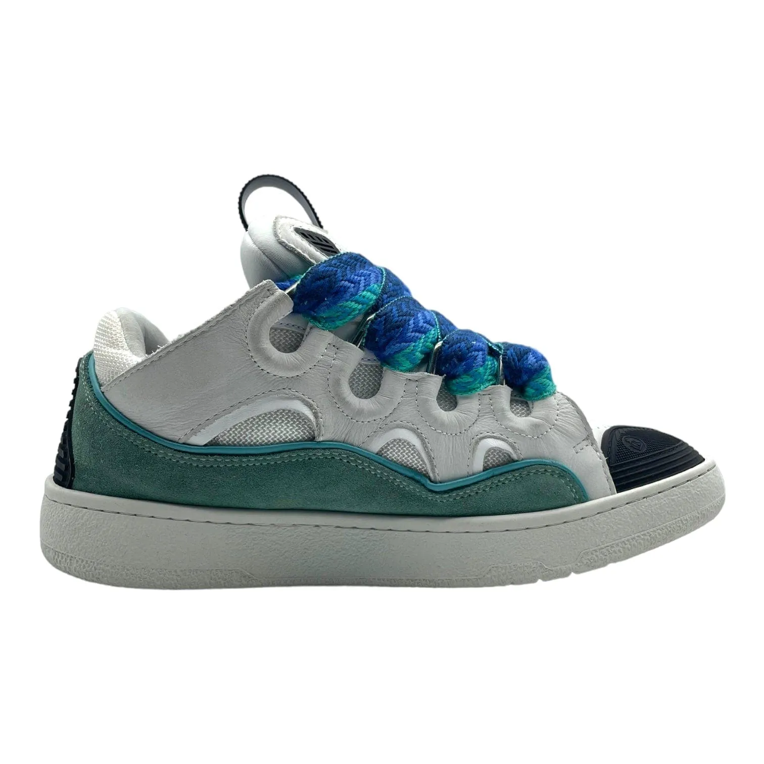 Lanvin Leather Curb Sneaker Aqua (W) Pre-Owned