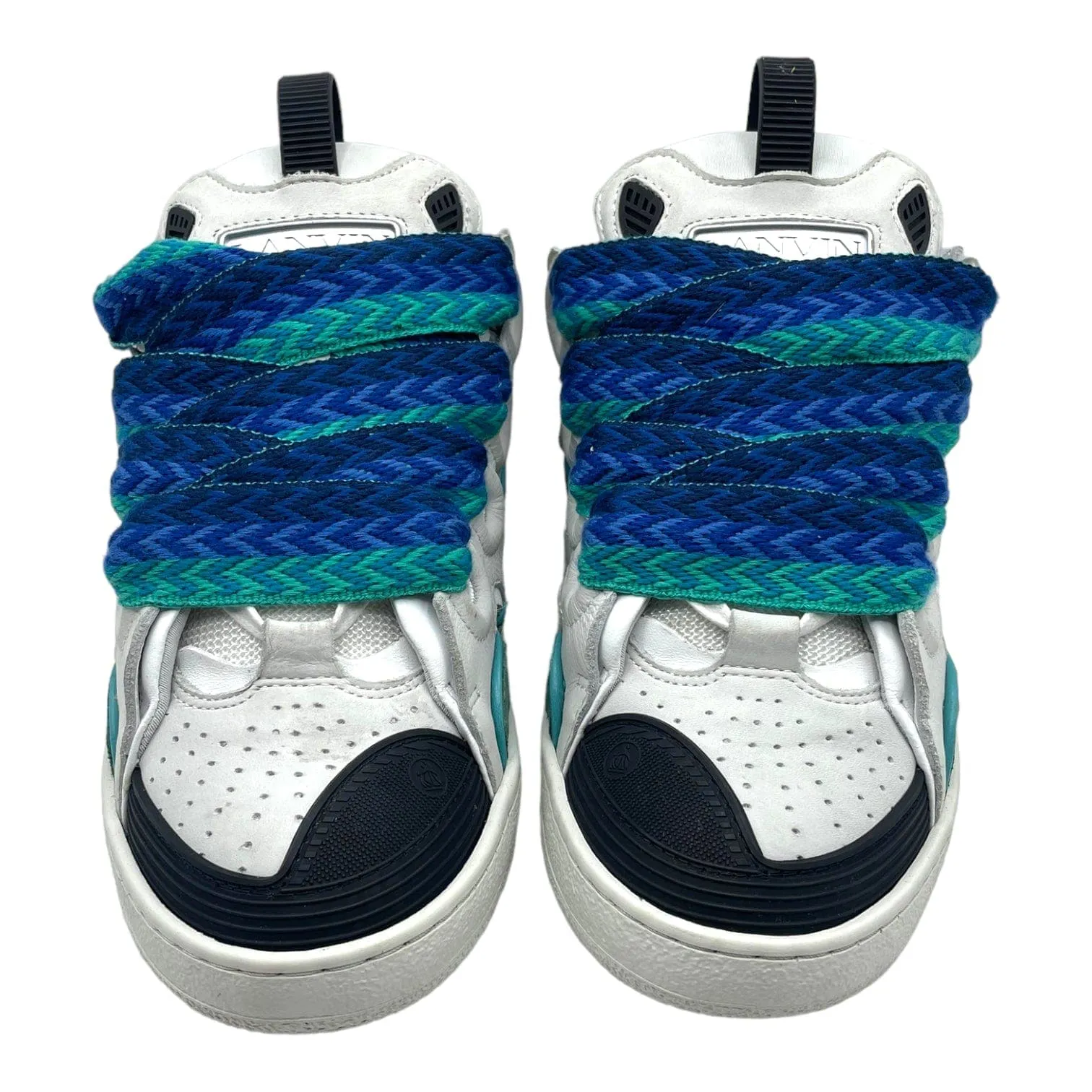 Lanvin Leather Curb Sneaker Aqua (W) Pre-Owned