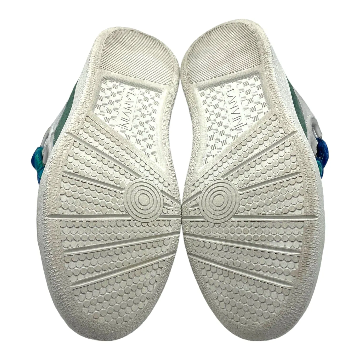 Lanvin Leather Curb Sneaker Aqua (W) Pre-Owned