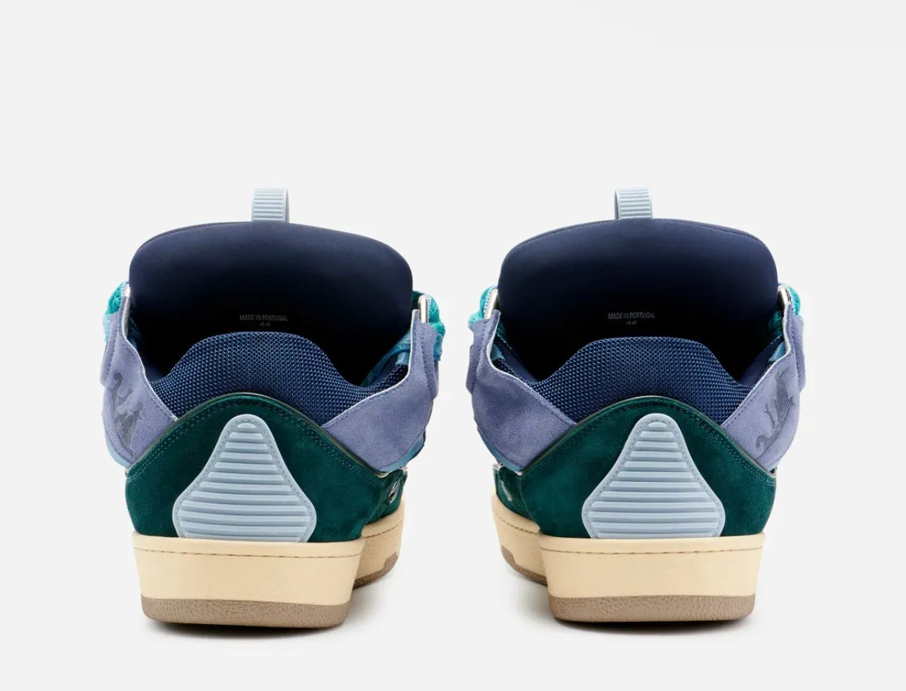 Lanvin Leather Curb Sneaker ‘BLUE/GREEN’