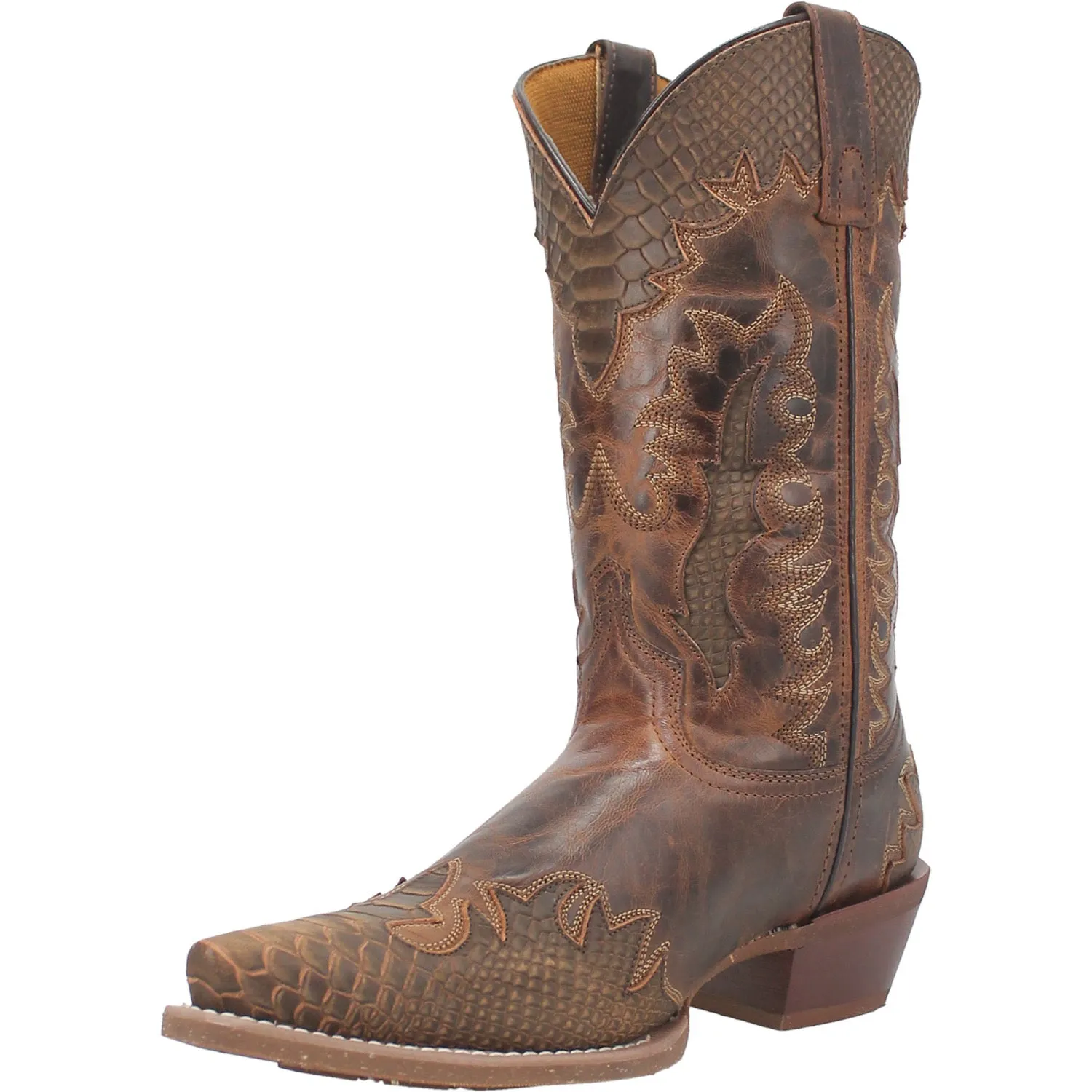 Laredo Mens Lexington Tan Leather Western Work Boots