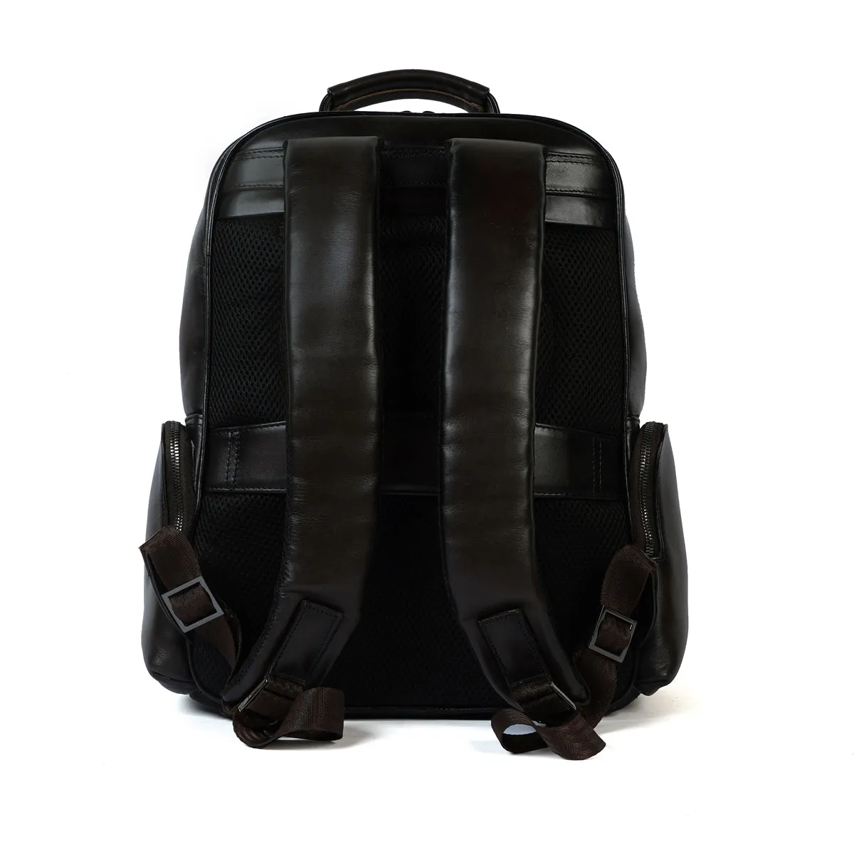 Large Dark Brown Leather Backpack Unisex Travel-College Bag By Brune & Bareskin