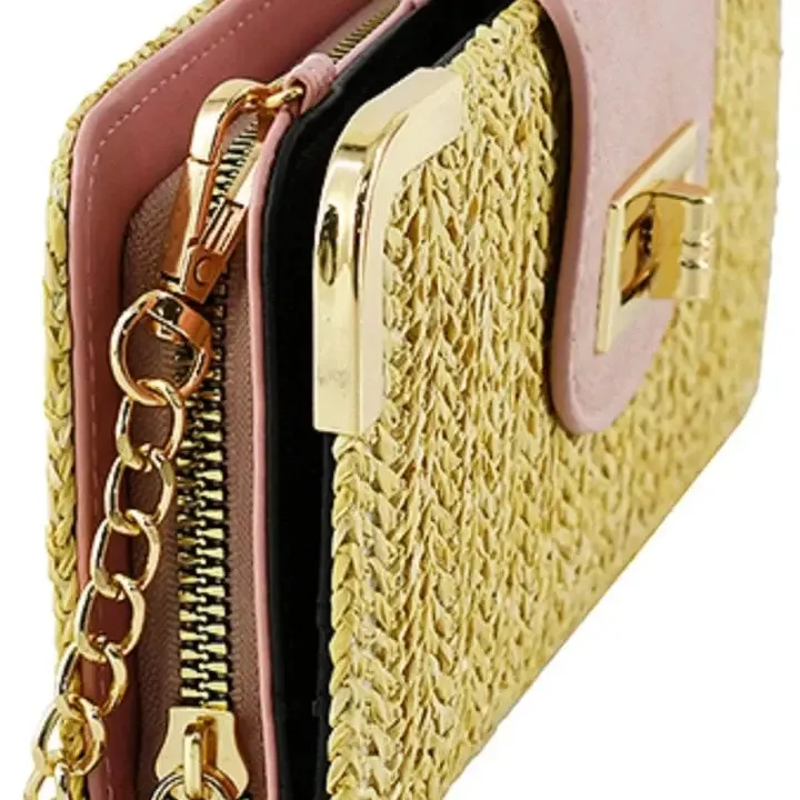 Lexi Straw Crossbody Wallet | 4 Colors