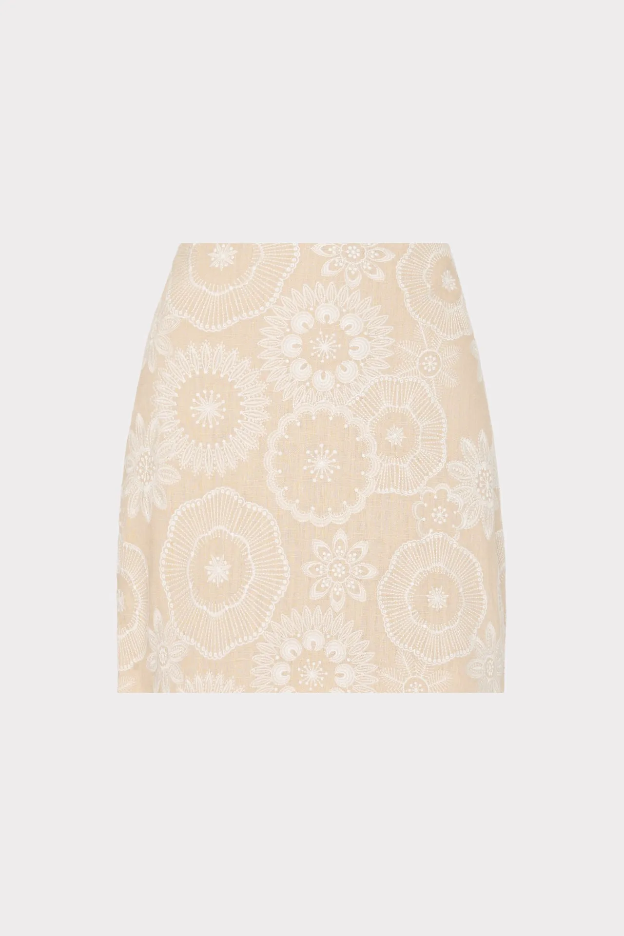 Linen Embroidered Skirt