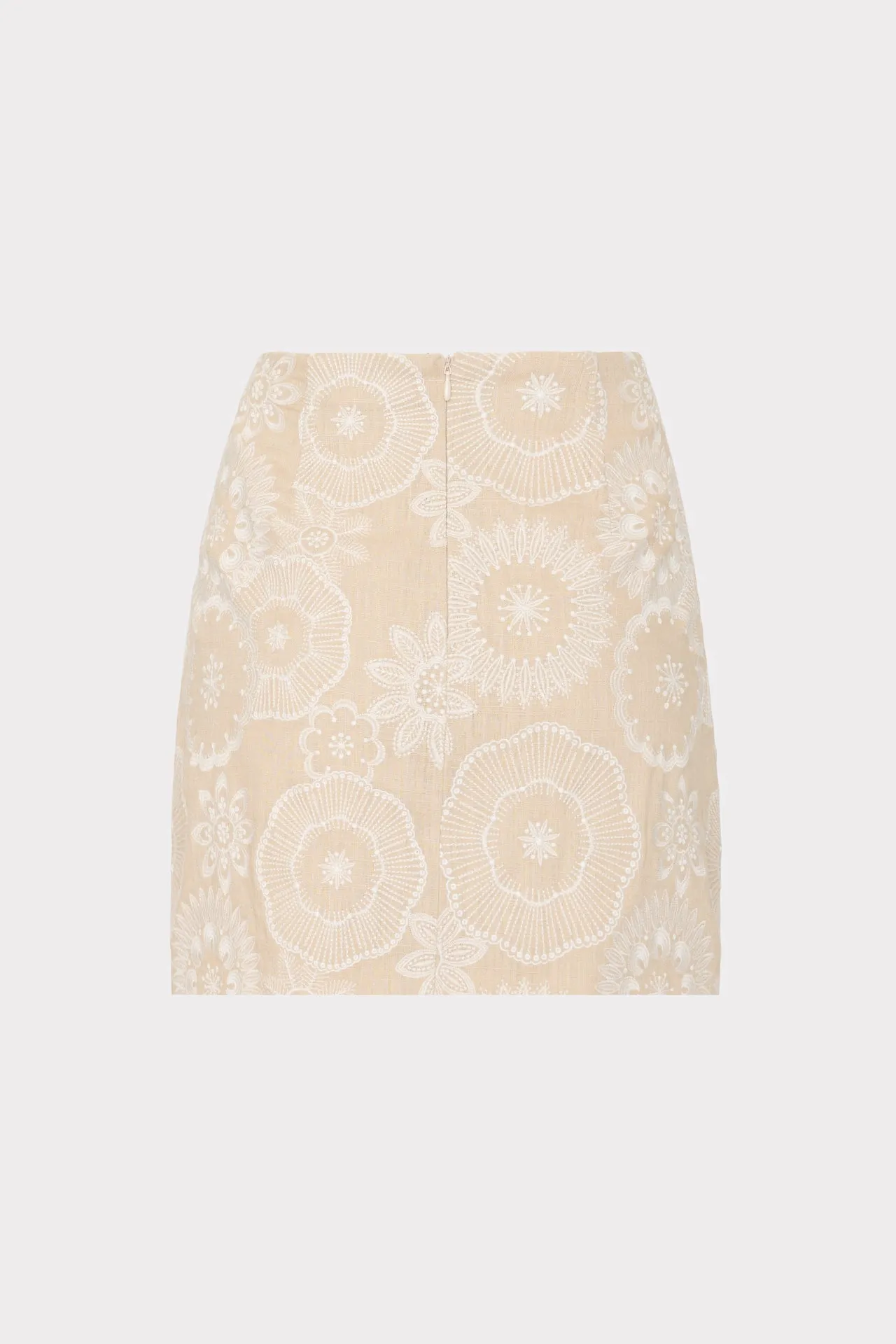 Linen Embroidered Skirt