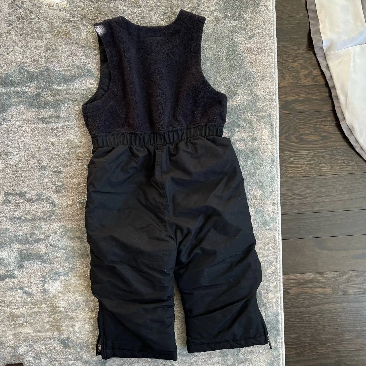 L.L. Bean Black Snow Bib Overalls 2T