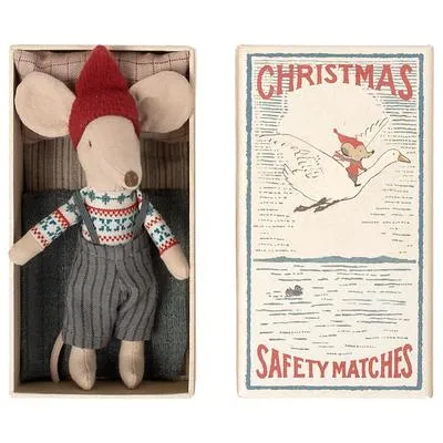 Maileg Christmas Mouse in Matchbox - Big Brother