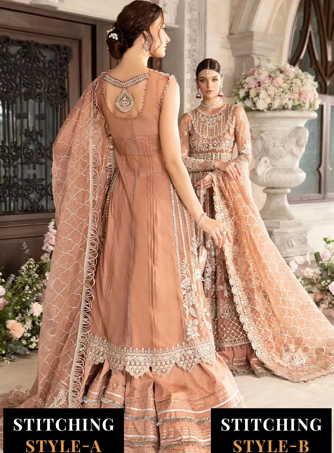 Mbroidered By Maria B Embroidered Net 3 Piece Unstitched Suit MB24M D-04