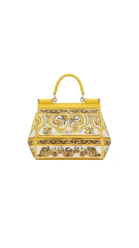 Medium Handbag - White\Yellow