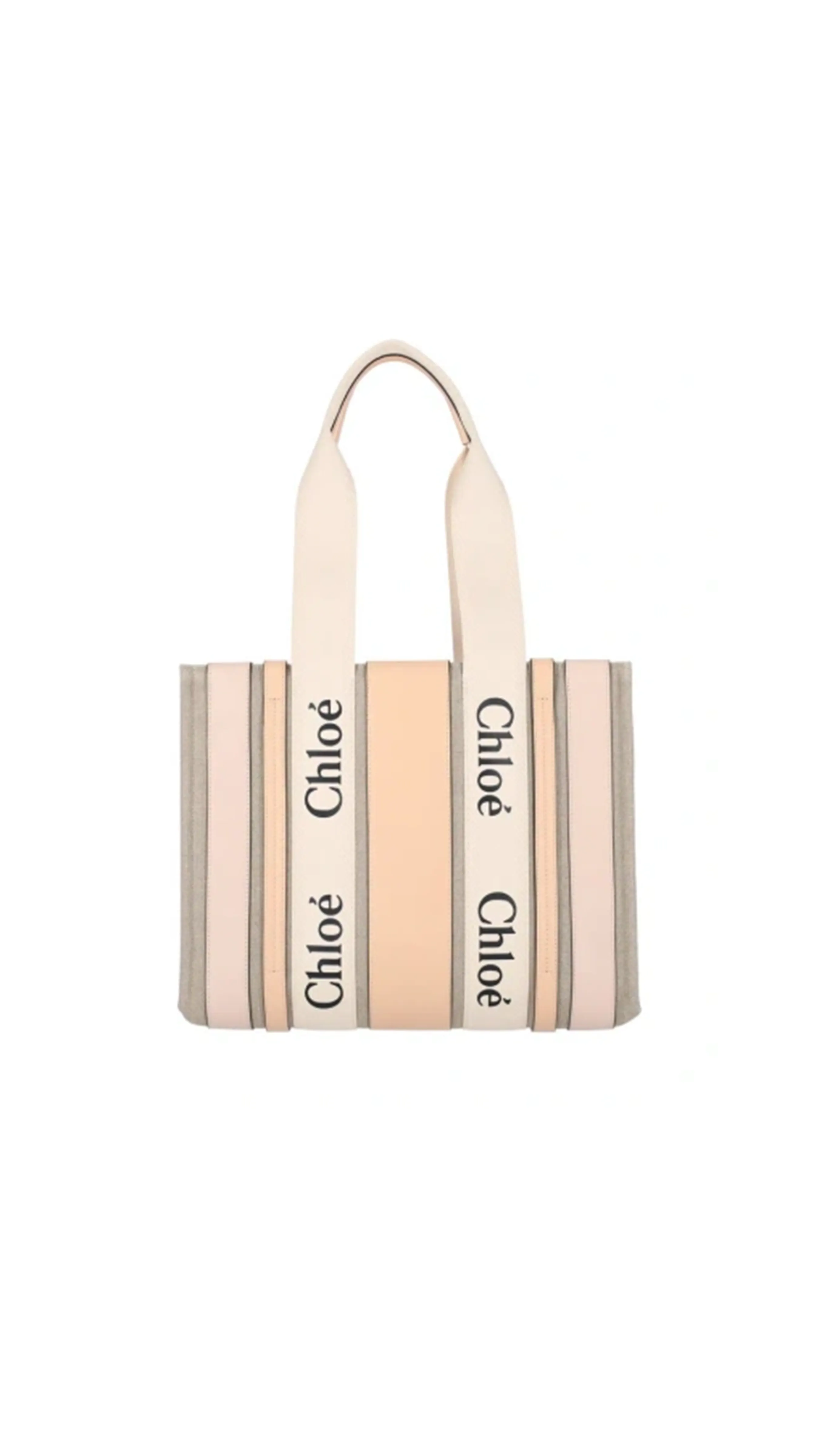 Medium Woody Tote Bag - Pink