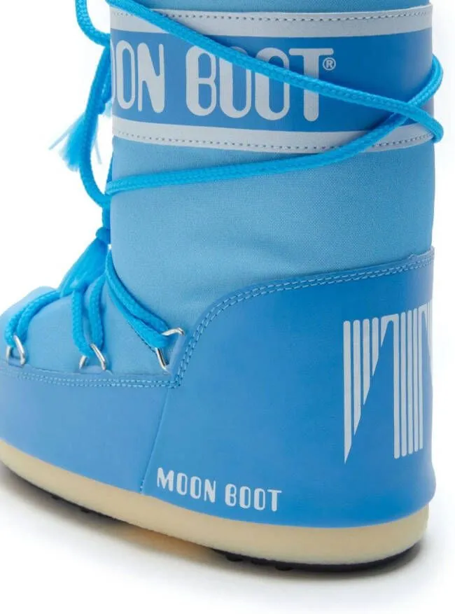 Moon Boot Kids Icon logo-tape snow boots Blue