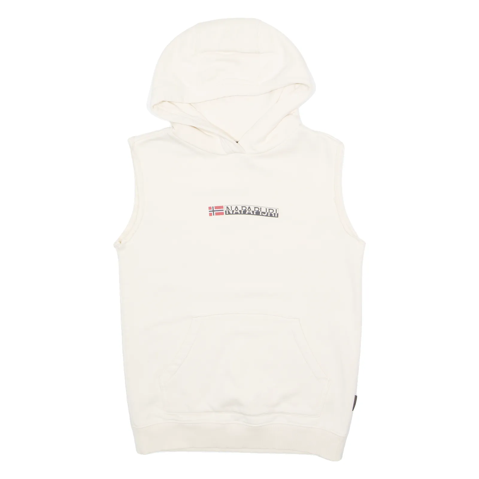 NAPAPIJRI Sleeveless Mens White Hoodie S