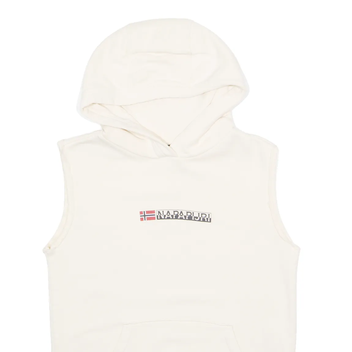 NAPAPIJRI Sleeveless Mens White Hoodie S