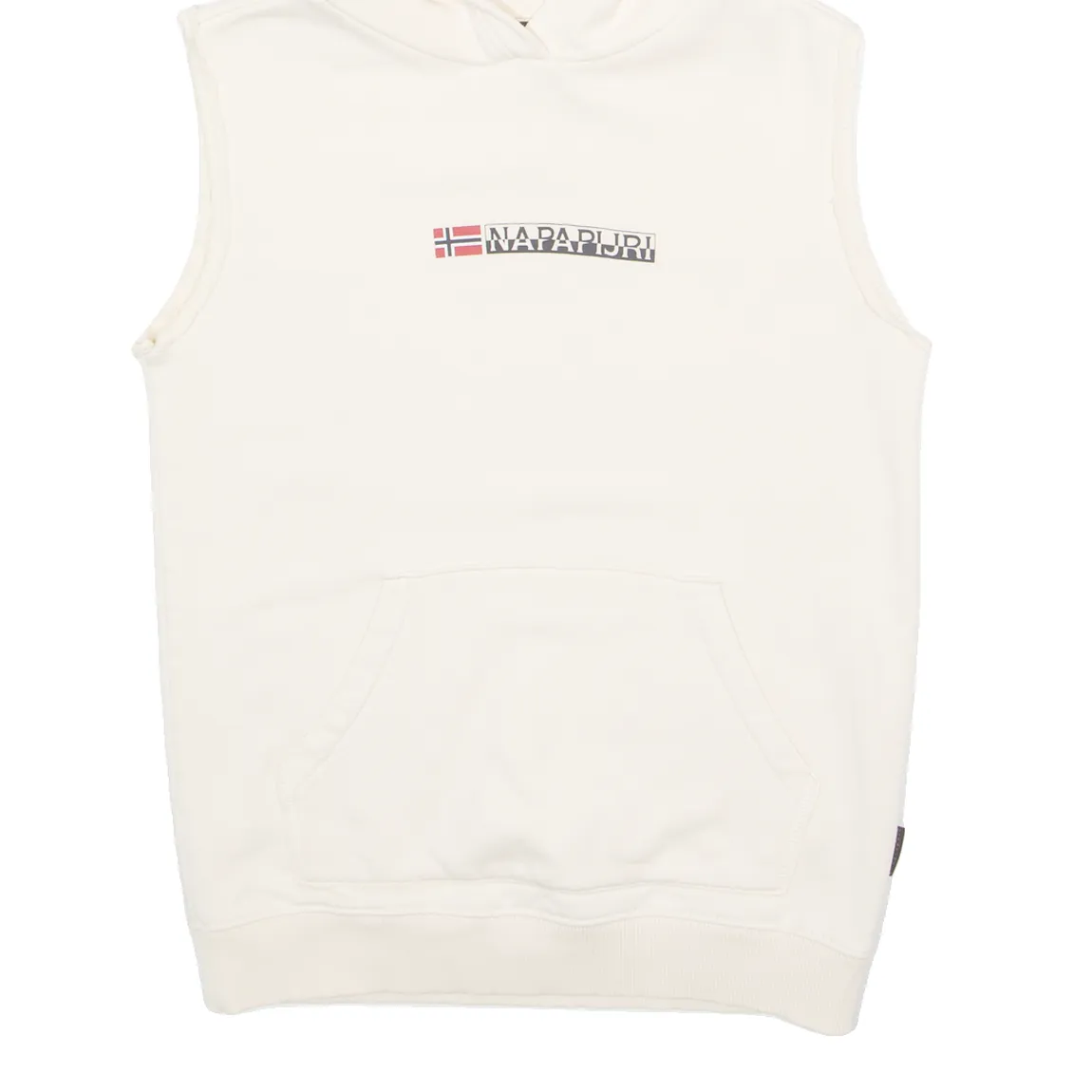 NAPAPIJRI Sleeveless Mens White Hoodie S