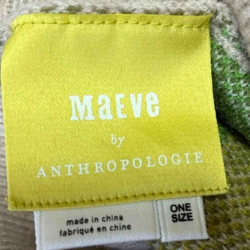 NEW Anthropologie Maeve Multicolor Turtleneck Floral Poncho Sweater Vest Top OS