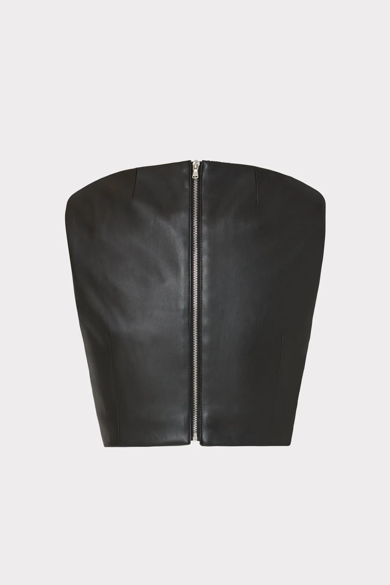 Nickie Vegan Leather Crop Top