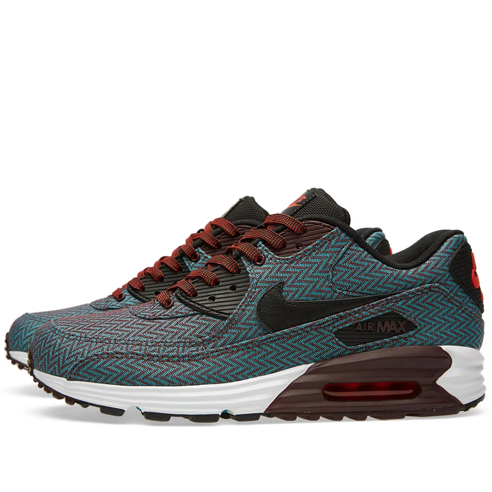 Nike Air Max Lunar90 PRM QS 'Suit & Tie'Deep Burgundy & Black